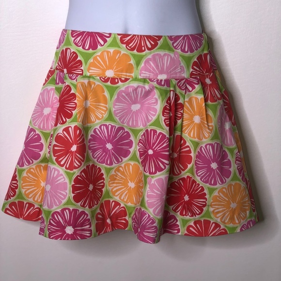 Lilly Pulitzer Other - Lilly Pulitzer girls side zip citrus print skirt